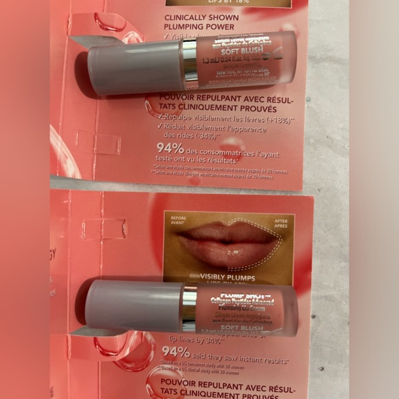 Buxom Plump Shot Sheer Tints Collagen Peptides Lip Plumbing Serum SOFT BLUSH - Picture 2 of 4